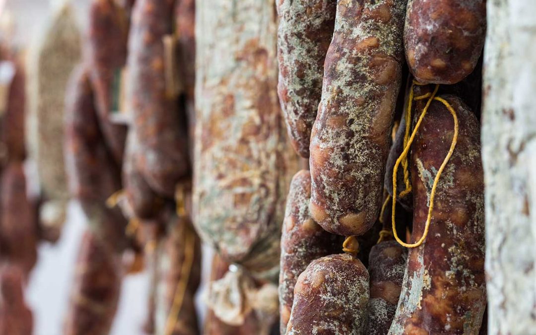 carne di maiale, salumi, prosciutto del Monte Amiata, Toscana